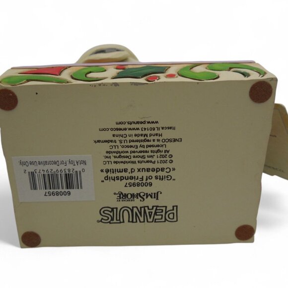 Enesco JIM SHORE 2021 Peanuts Snoopy Gifts of Friendship Christmas Figurine - Picture 9 of 11